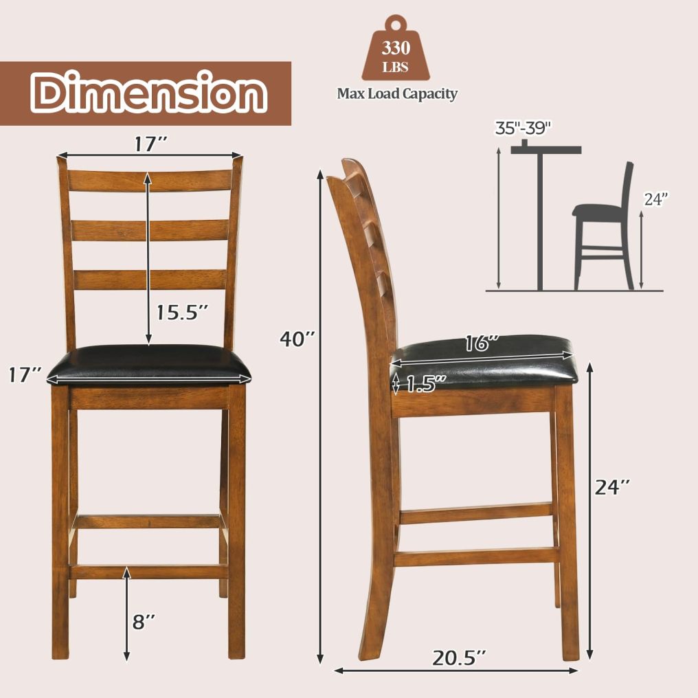 Counter Height Bar Stools Set of 2/4