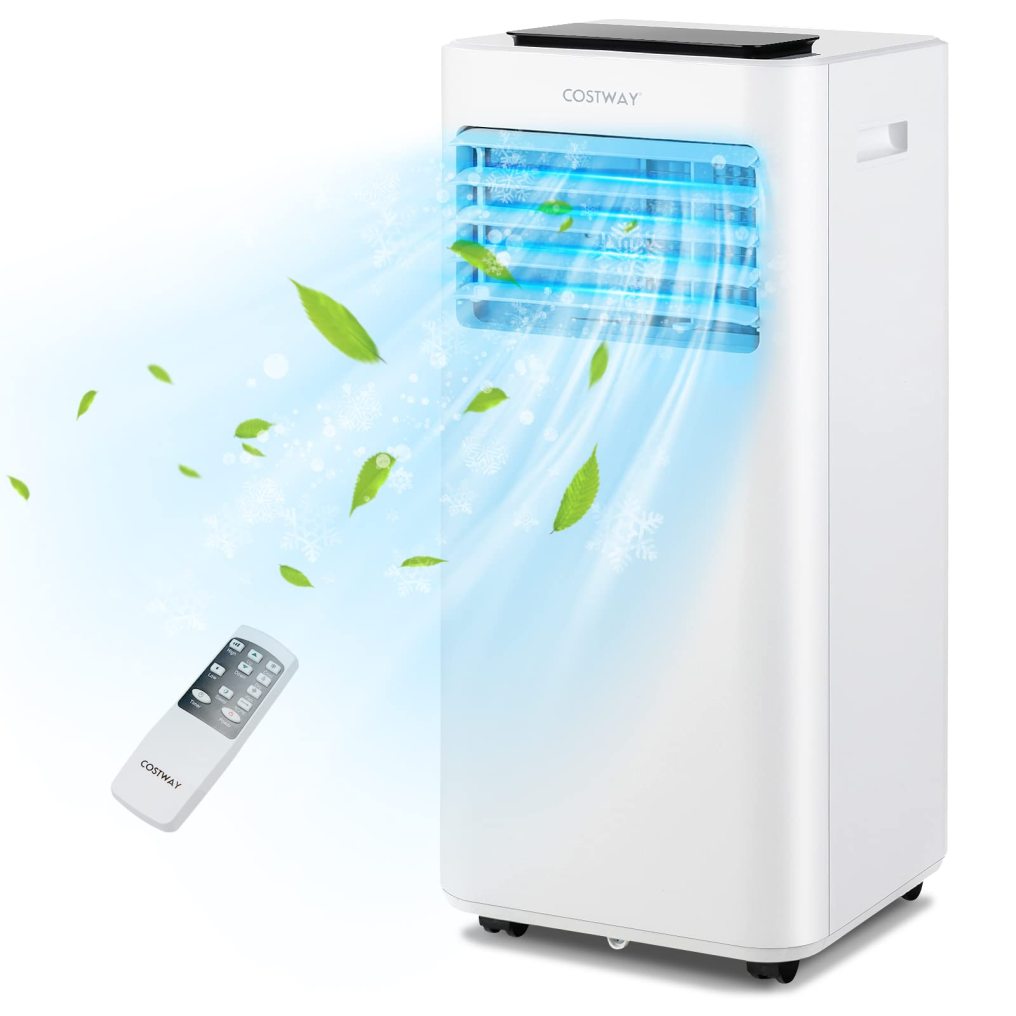 8000 BTU Portable Air Conditioner, 3 in 1 AC Unit, Fan & Dehumidifier w/Sleep Mode, 24H Timer, LED Display
