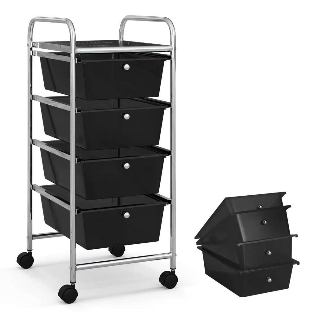 4-Drawer Rolling Storage Cart