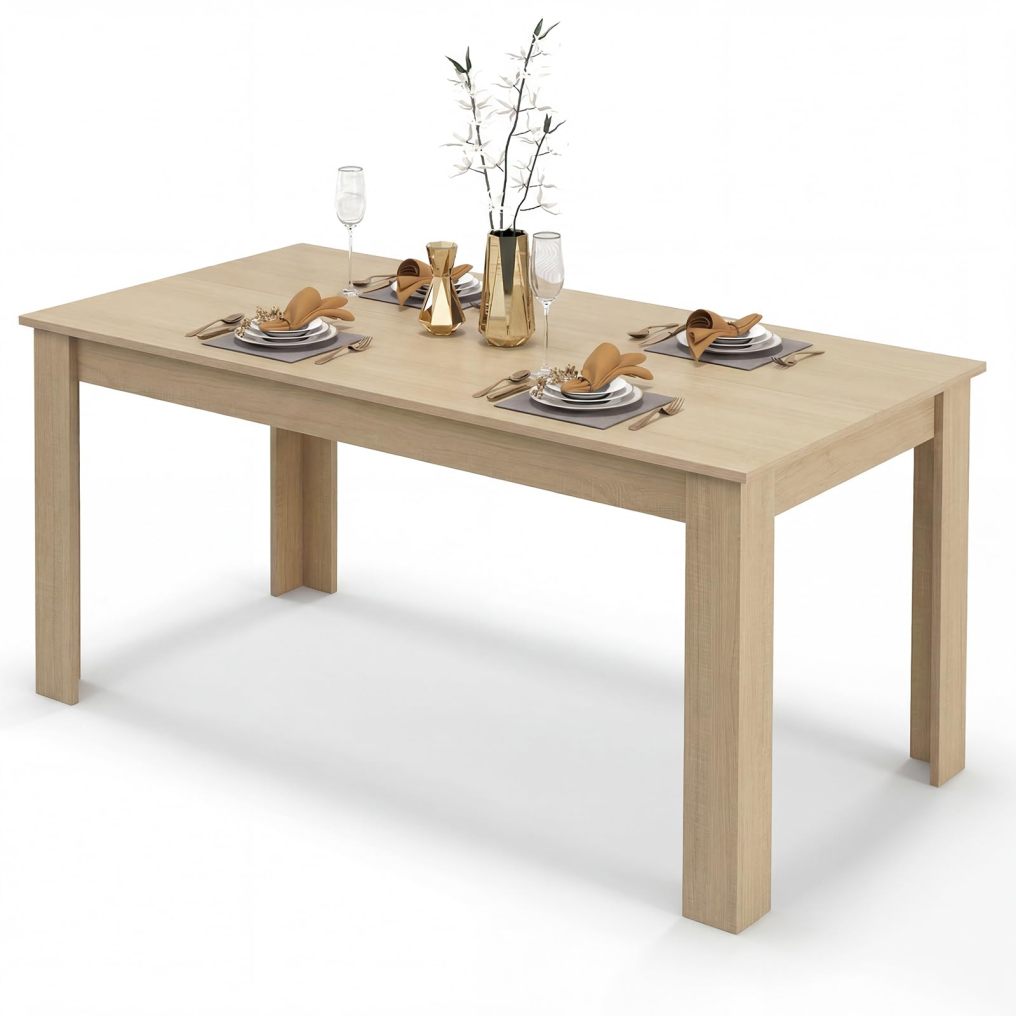 Dining Table for 4-6 People 63” Rectangular Dining Room Table
