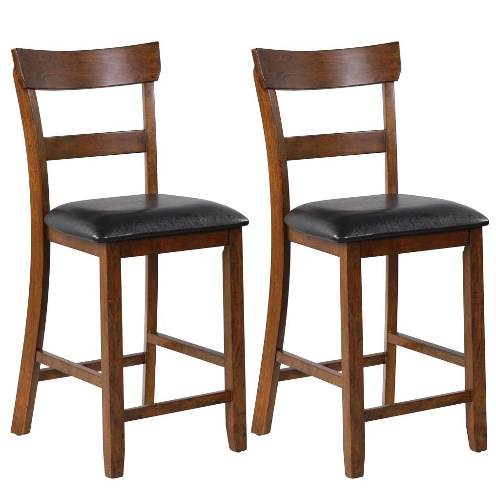 25.5 Inch Counter Height Chair with Backrest