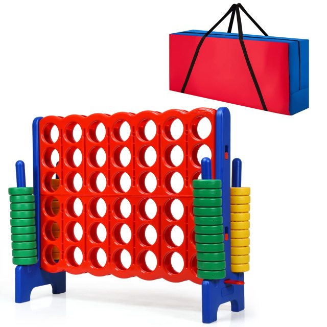 Jumbo 4-to-Score Giant Game Set with Storage Carrying Bag Perfect for Family Game