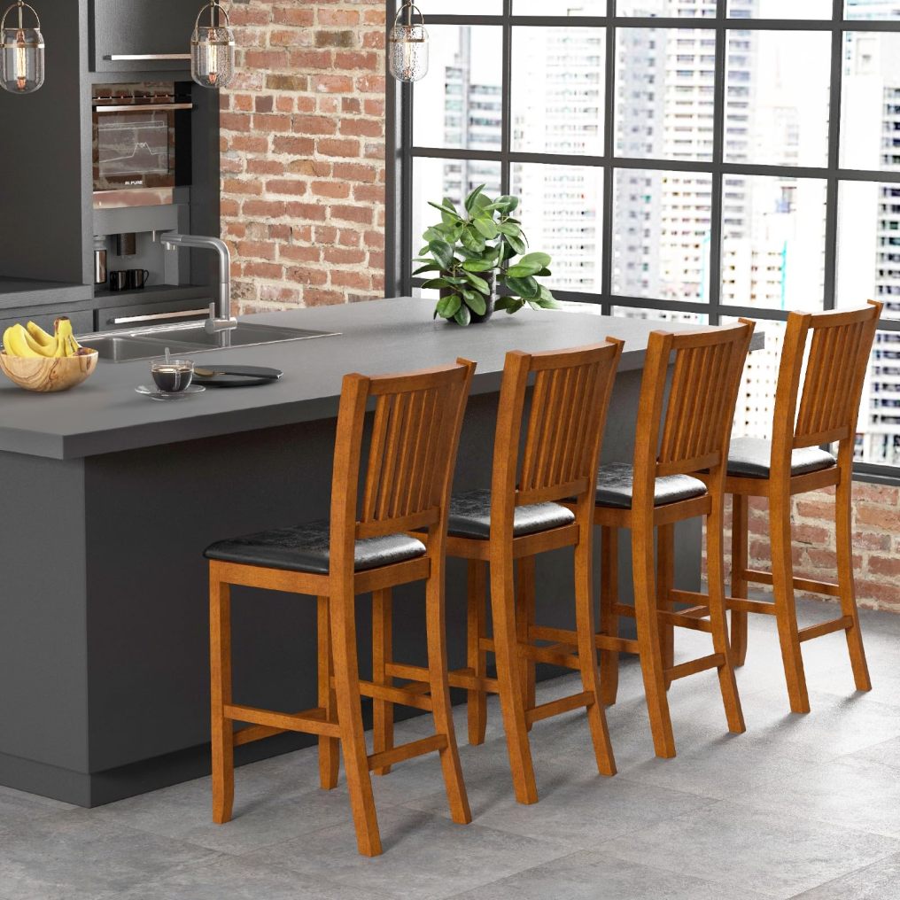 Bar Stools Set of 2/4 25.5” Counter Height Bar Stool