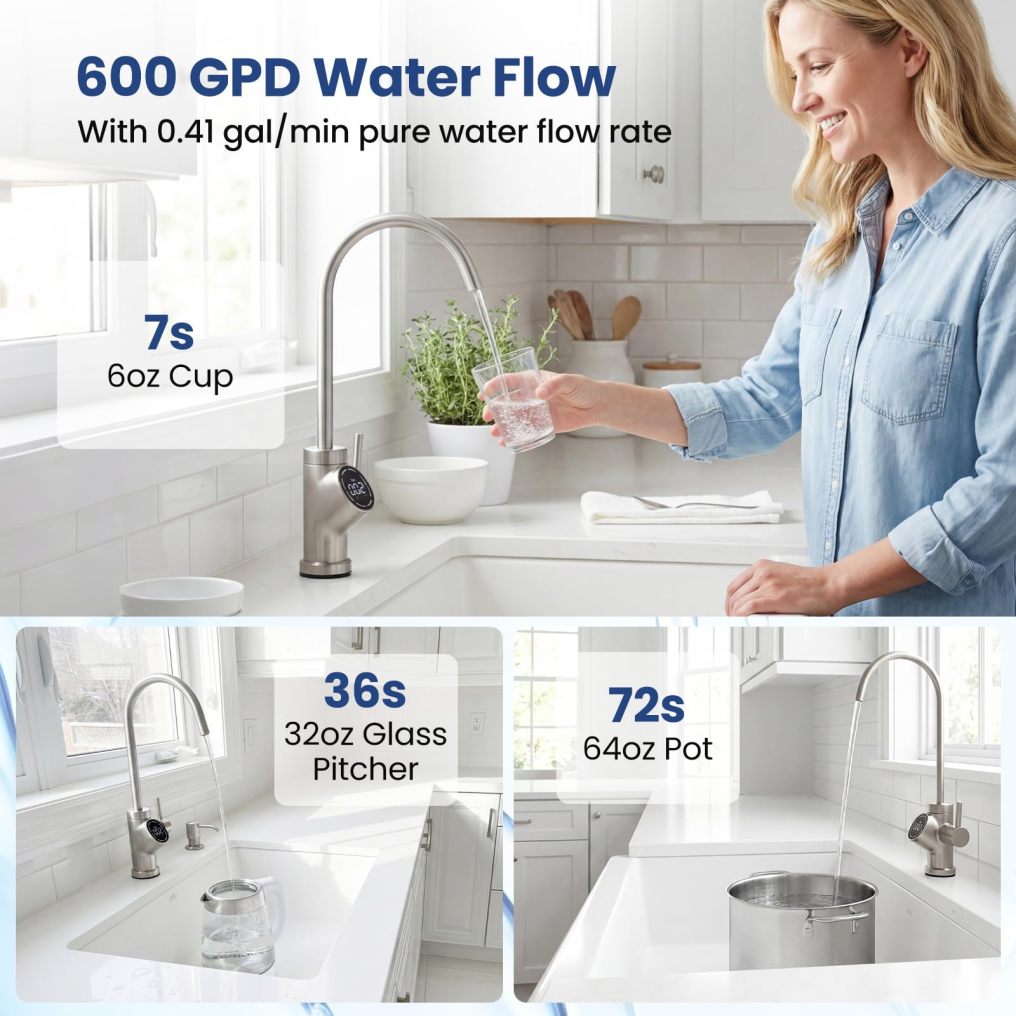 AW-RB05 Alkaline PH+ Reverse Osmosis Water Filter 600 GPD Tankless Under-Sink