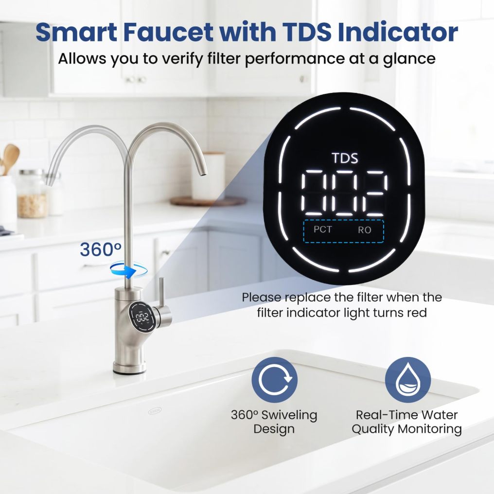AW-RB05 Alkaline PH+ Reverse Osmosis Water Filter 600 GPD Tankless Under-Sink