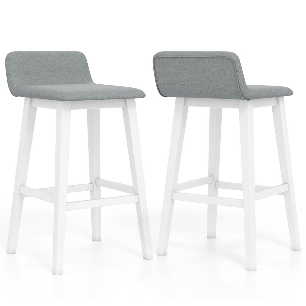 24/29 inch Wooden Counter Stools Set of 2/4