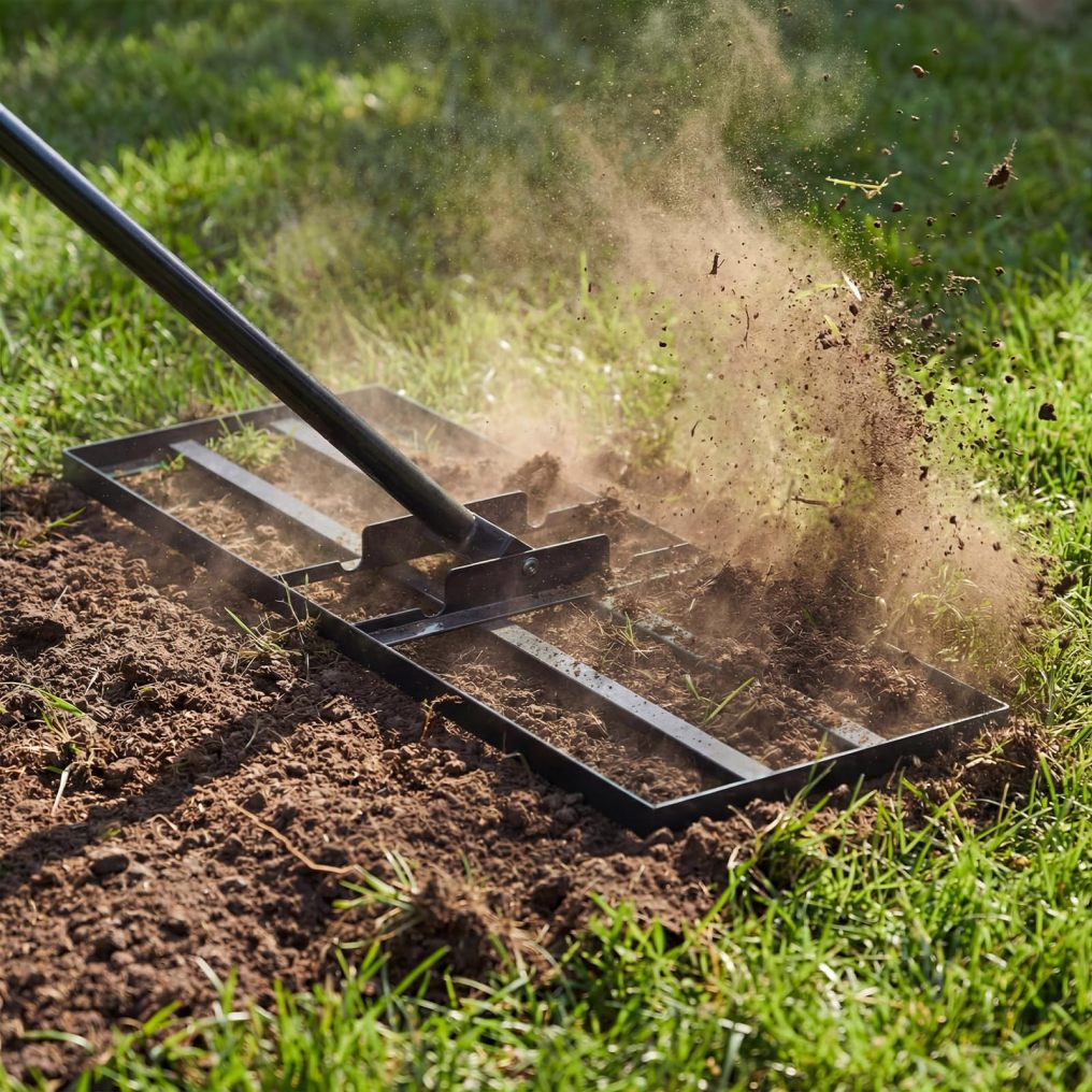 30x10 Inch Lawn Leveling Rake | Soil Sand Dirt Leveling Tool