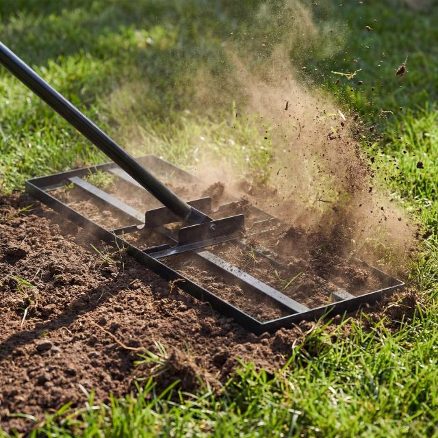 30x10 Inch Lawn Leveling Rake | Soil Sand Dirt Leveling Tool