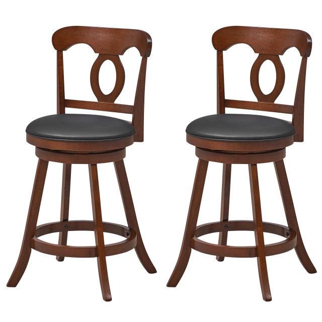 Bar Stools 24 Inch Swivel Counter Height Chairs (Set of 2/4)