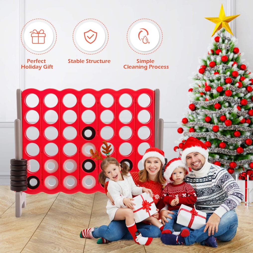 3.5FT Tall Indoor & Outdoor Jumbo 4-to-Score Giant Game Set for Kids and Adults