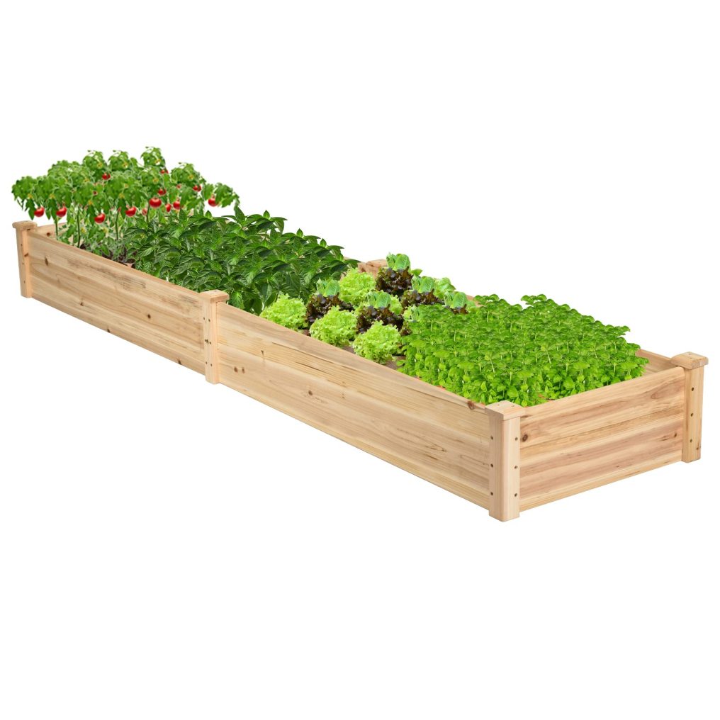 Raised Garden Bed Garden Planting Bed Kit for Outdoor ( 91” x 24” x 9” )