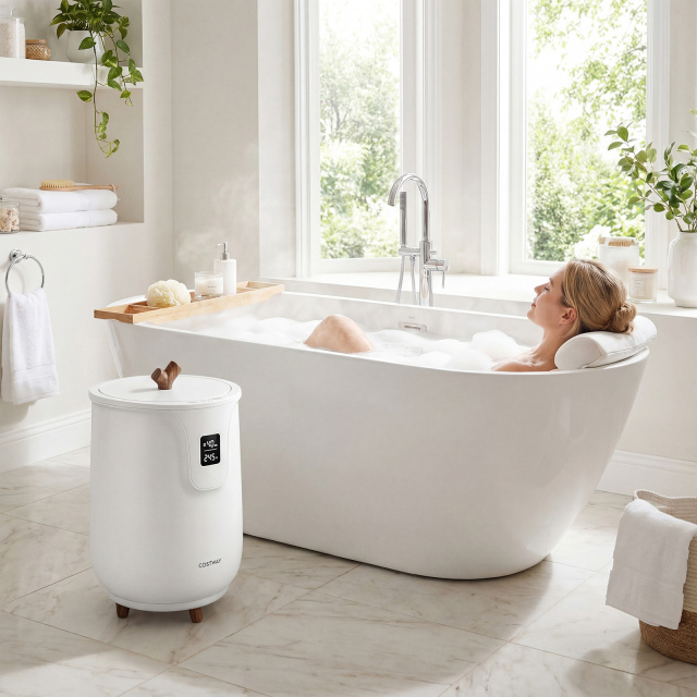 20 L Large Blanket and Towel Warmer with 3 Heat Levels for Bathroom