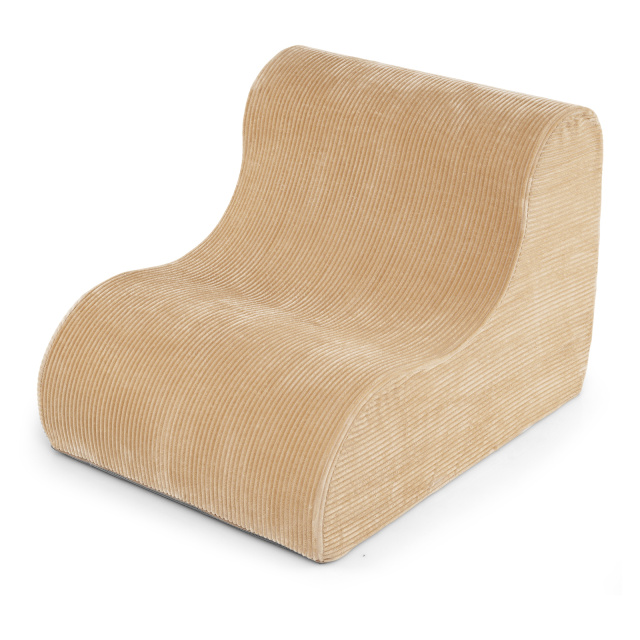 Curved Lazy Floor Sofa with Machine-washable Cover for Adults