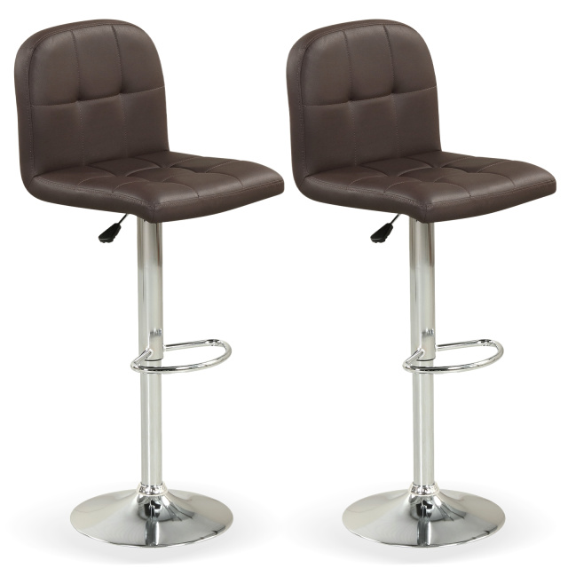 Swivel Bar Stools Set of 2/4 with Footrests and Metal Base