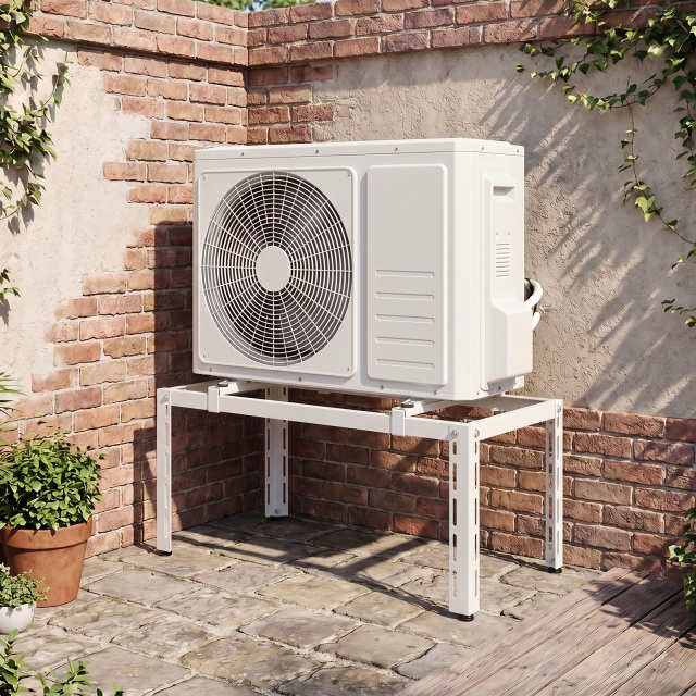 Mini Split Ground Stand Adjustable for 9000-36000 BTU Ductless Air Conditioners Heat Pump