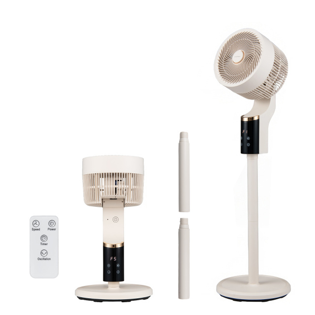 Compact Oscillating Standing Fan with 70° Oscillation and 90° Tilt for Home Office