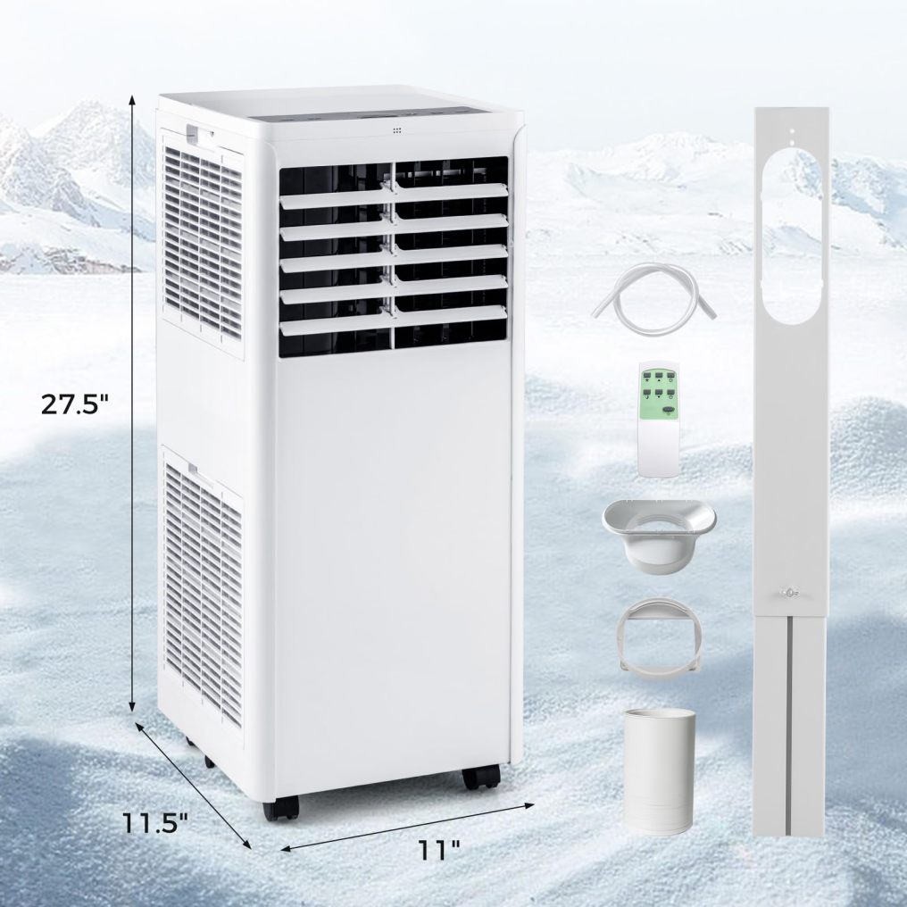 ARLIME 8000 BTU Portable Air Conditioner, 3-in-1 AC Unit with Dehumidifier & Fan