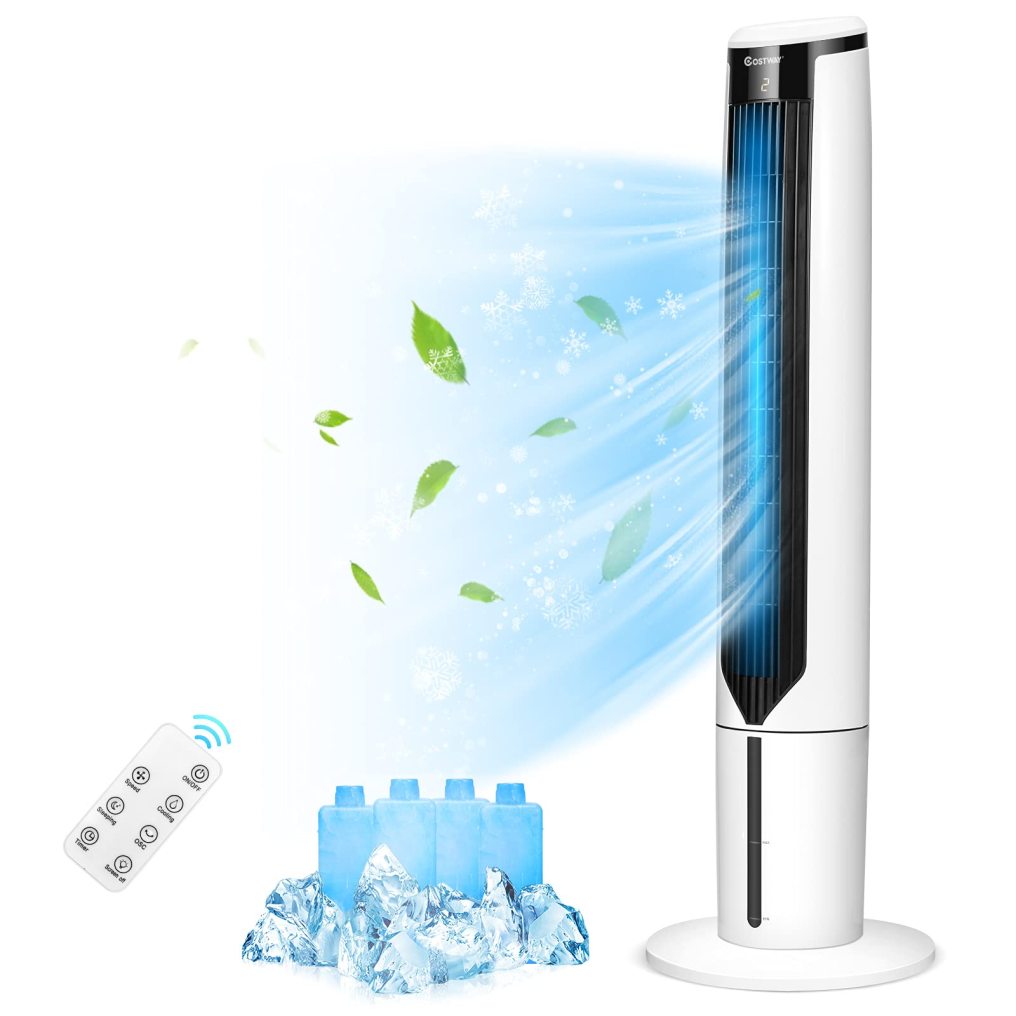 ARLIME Portable Air Conditioner, Evaporative Tower Cooling Fan with Remote