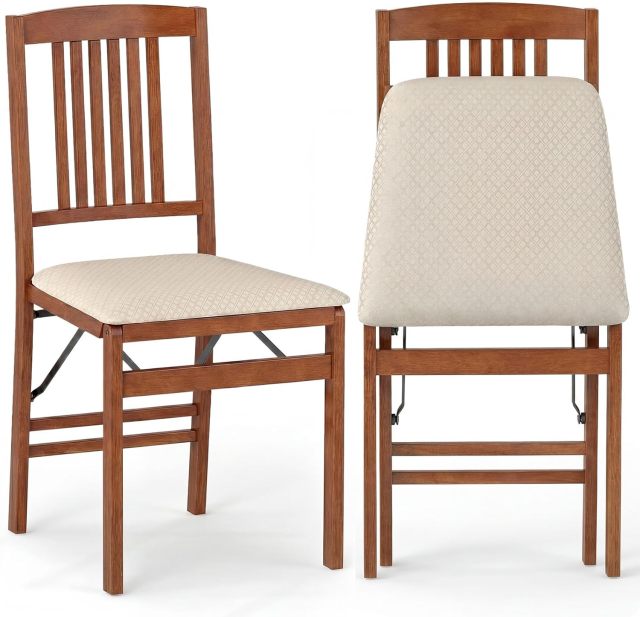 Wooden Kitchen Side Chairs w/Padded Seat for Dining Room