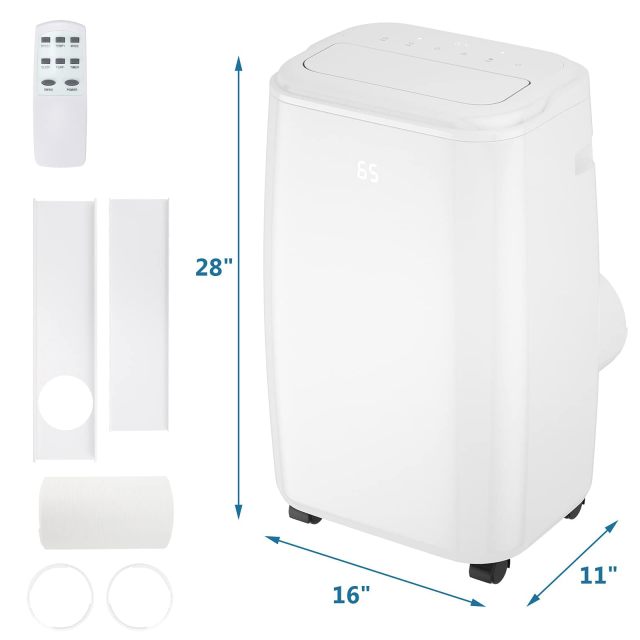 1,0000 BTU Portable Air Conditioner Cooling for Space up to 350 sq. ft with 3 Modes