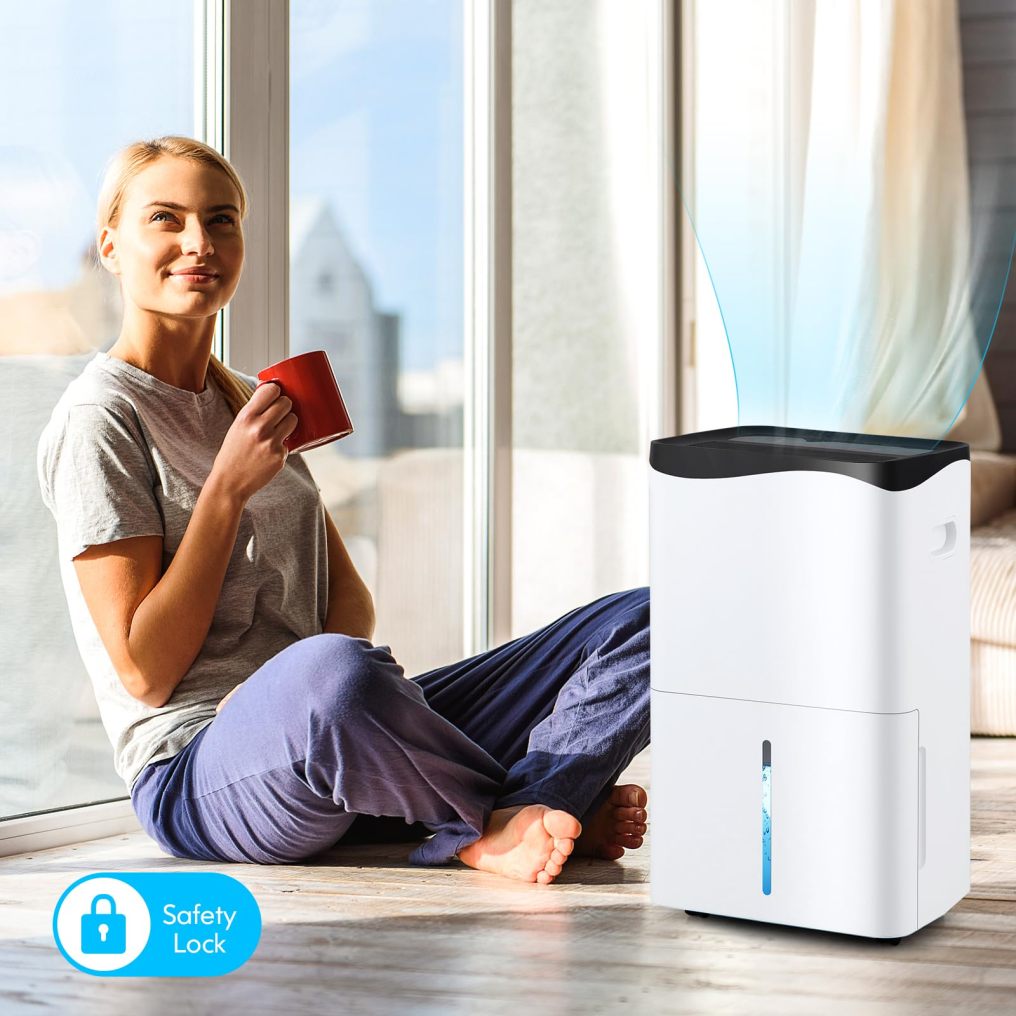 Dehumidifier for Home and Basements, 100 Pint Dehumidifier Rooms up to 5500 Sq. Ft with Smart App & Alexa Voice Control